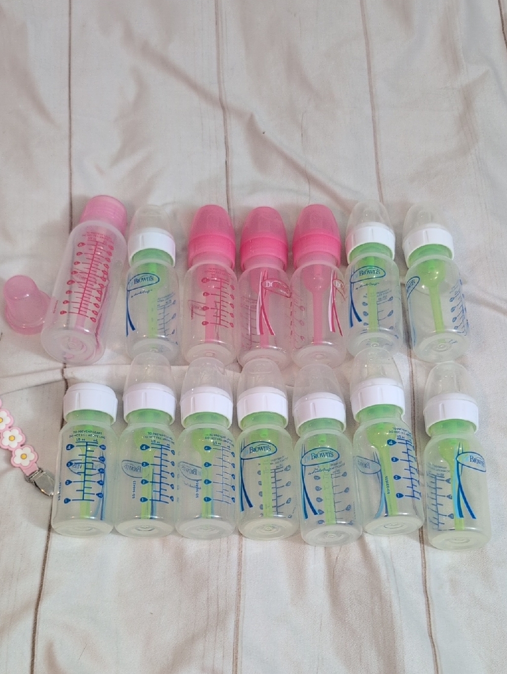 Dr Brown Baby Bottles Lot Of 14 Bottles